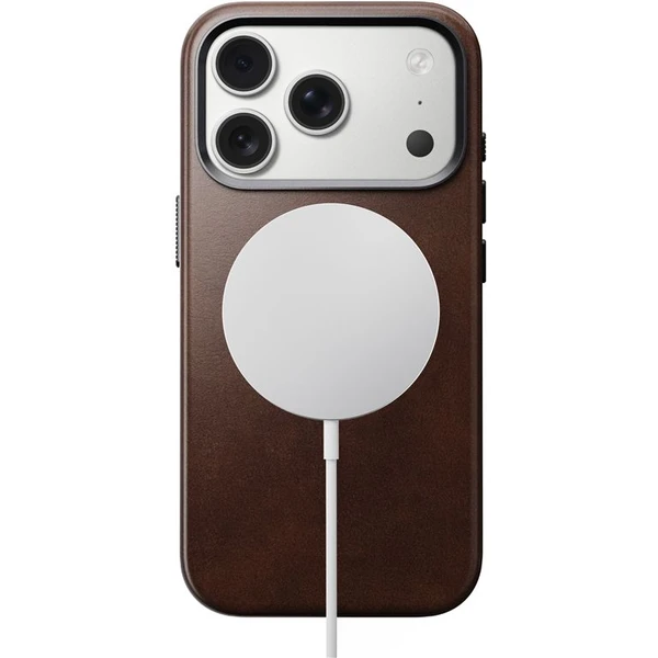 Nomad Traditional Leather Case (Horween) MagSafe kožený kryt iPhone 17 Pro Rustic Brown - Puzdra - Obrázok 8bb4f24bd8c741508b9d8ae30d521768