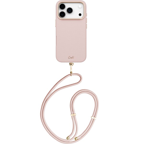 UNIQ Coehl Mirelle MagSafe kryt s pútkom iPhone 17 Pro Shell Pink