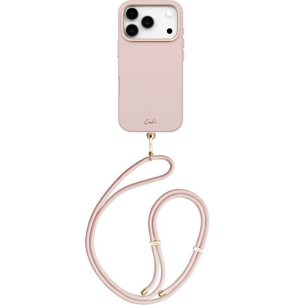 UNIQ Coehl Mirelle MagSafe kryt s pútkom iPhone 17 Pro Shell Pink - Puzdra - Hlavný obrázok