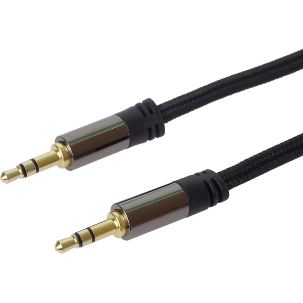 PremiumCord HQ 3,5mm/3,5mm kábel 1,5m čierny - Káble a redukcie - Obrázok 8bcf078e45ba485a9ad8fadfd897b9c7