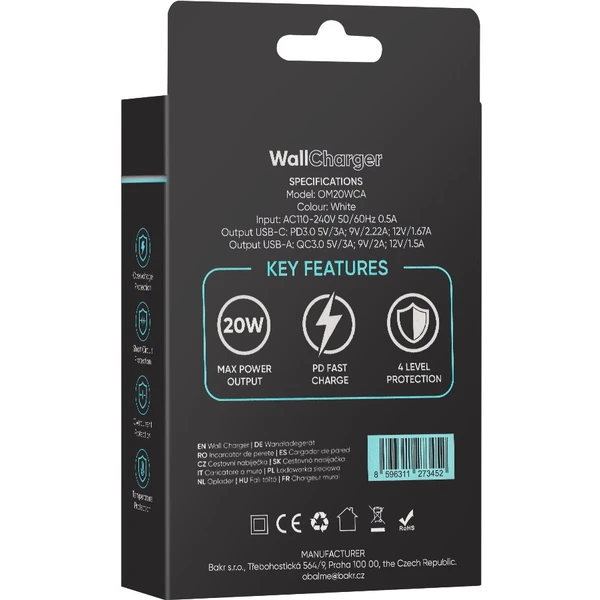 OBAL:ME nabíjačka USB-A/USB-C (20W) biela - Nabíjačky - Obrázok 8bdcea2f782440e5abc296a13fc12f93