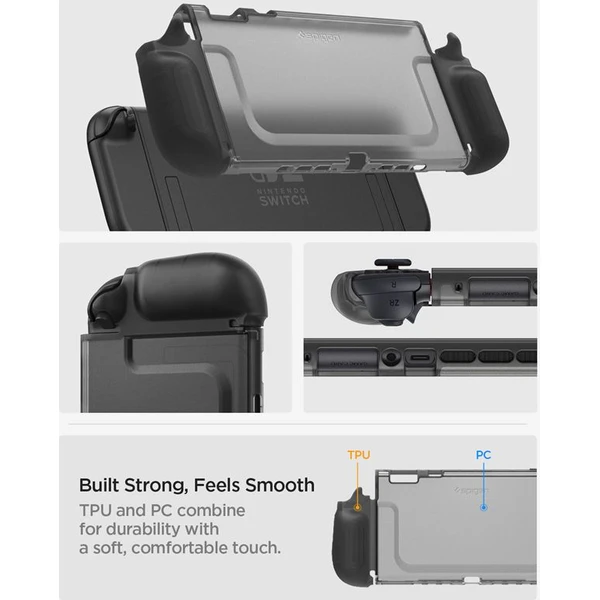 Spigen Ultra Hybrid puzdro pre Nintendo Switch 2 čierne - Puzdra - Obrázok 8bde01265aee4e5b953ac53ddb21c7bb