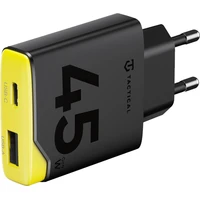 Tactical Minimi GaN 45W nabíjací adaptér (1xUSB-C, 1xUSB-A) čierny - Nabíjačky