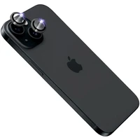 FIXED Sapphire Camera Glass ochranné sklá Apple iPhone 15/15 Plus čierna - Ochranné fólie a sklo