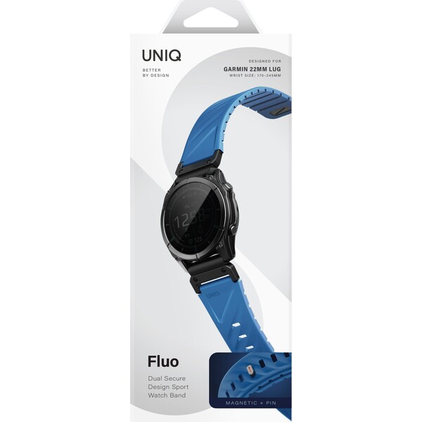 UNIQ Fluo Magnetický remienok pre Garmin (Quick Release/QuickFit 22 mm) Ocean Blue - Remienky - Obrázok 8c21b87c7b684dc98729cdc5eb2cfc9f