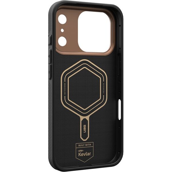 UAG Fibr Armr MagSafe kryt iPhone 17 Pro kevlar čierny/bronzový - Puzdra - Obrázok 8c2d60eef8874204807111a796654d67