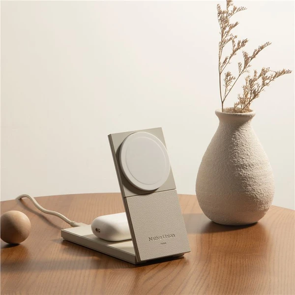 Native Union Rise 2v1 Qi2 (MagSafe) bezdrôtová nabíjačka šedá - Nabíjačky - Obrázok 8c51a09471b945978b3d21bfcd634860