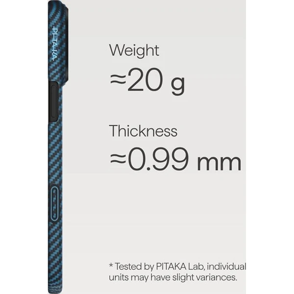Pitaka Ultra-Slim Case MagSafe kryt iPhone 17 Pro Blue Grey - Puzdra - Obrázok 8c6d243d02994a41b50d7177743aeeb3