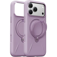 Torras OStand Q3 Silicone MagSafe kryt iPhone 18 Pro fialový - Puzdra