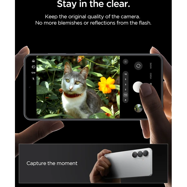 Spigen Glass tR EZ Fit Optik Pro HD skla na fotoaparát Samsung Galaxy S26+ čierna (2 ks) - Ochranné fólie a sklo - Obrázok 8c8dda42c3e046aeaa04e16205e9a034