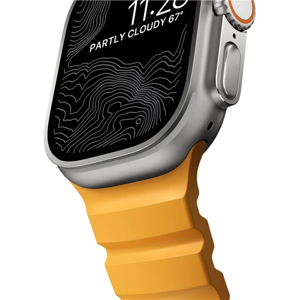 Nomad Rocky Point Band remienok Apple Watch 49/45/44/42mm strieborný/žltý - Remienky - Obrázok 8ca1b80256e84456ae37f8c0f037b268