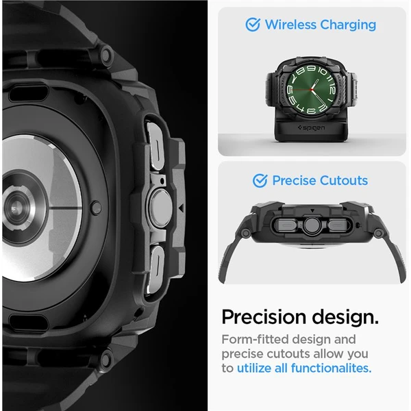Spigen Rugged Armor Pre kryt Samsung Galaxy Watch Ultra matne čierny - Puzdra - Obrázok 8cabf8e2830c42c5a39319c2f2d80c7e