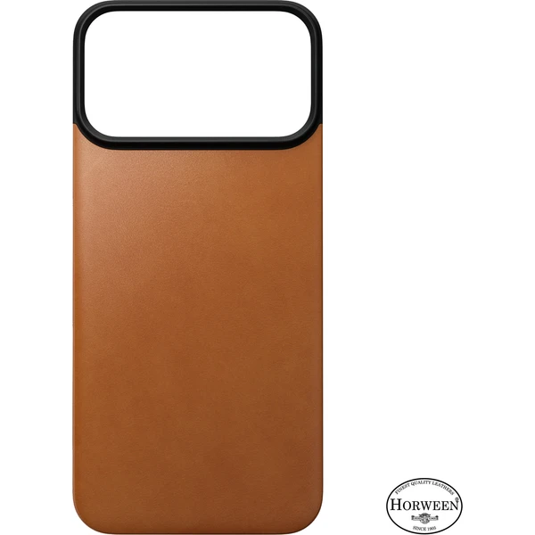 Nomad Magnetic Leather Back (Horween) MagSafe kožený kryt iPhone 18 Pro Max Saddle - Puzdra - Obrázok 8cb67f3a23f24ea3800ae44db5a5f71a