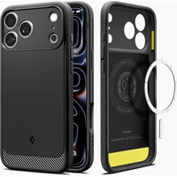 Spigen Rugged Armor MagSafe kryt iPhone 18 Pro Max/17 Pro Max matná čierna - Puzdra