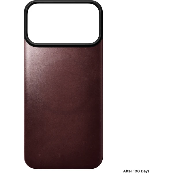 Nomad Magnetic Leather Back (Horween) MagSafe kožený kryt iPhone 18 Pro Max Burgundy - Puzdra - Obrázok 8cd51d0b7b534ab18f93b448b8eaf1fa