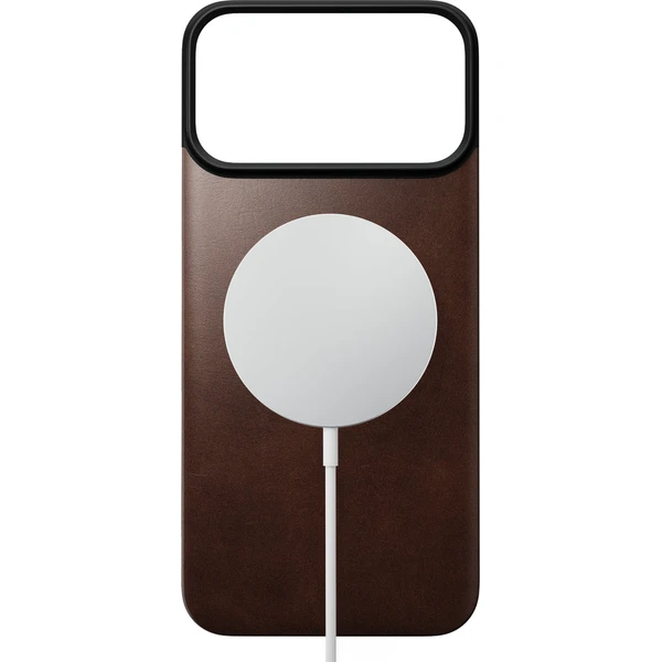 Nomad Magnetic Leather Back (Horween) MagSafe kožený kryt iPhone 18 Pro Max Rustic Brown - Puzdra - Obrázok 8cd9fc3354ea4807882684750e18f33d