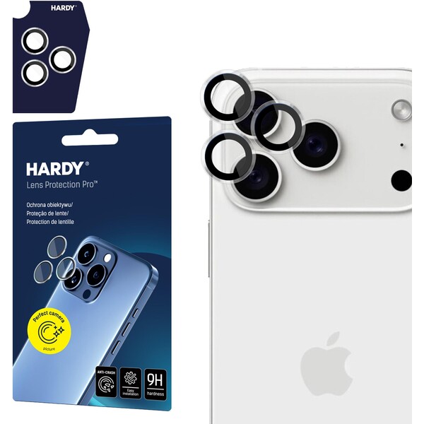 3mk HARDY Lens Protection Pro skla na fotoaparát Apple iPhone 17 Pro /17 Pro Max číra