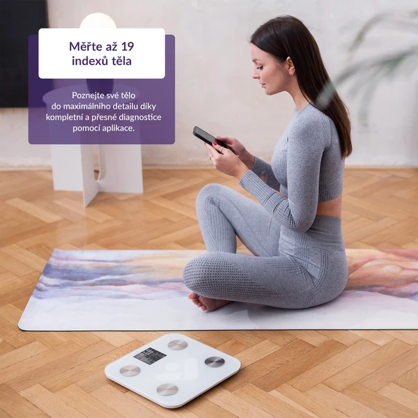TrueLife FitShape S6 BT múdra váha biela - Inteligentné váhy - Obrázok 8cee7c4342bf4d6d8769ddefa9812700