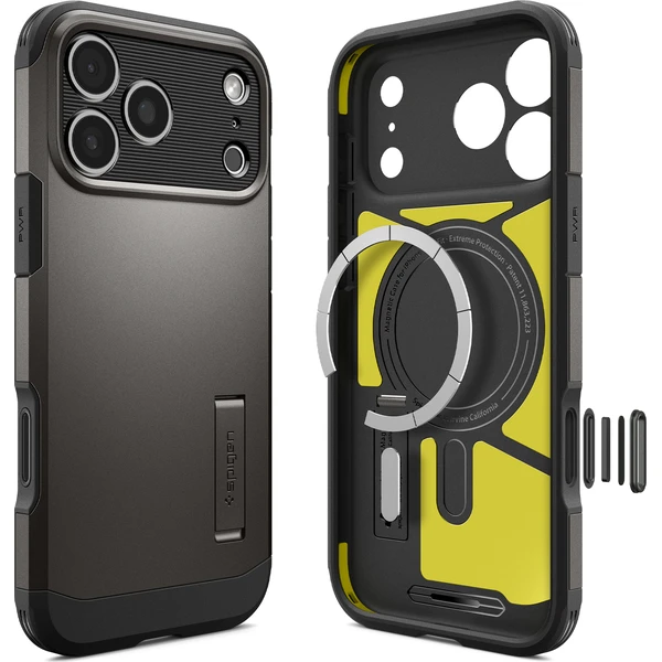 Spigen Tough Armor T MagSafe kryt iPhone 18 Pro/17 Pro gunmetal - Puzdra - Obrázok 8cef4cbf0c71464da6c8abadafa9dd27