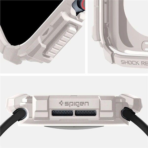 Spigen Rugged Armor kryt pre Apple Watch 10/11 (46mm) béžový - Puzdra - Obrázok 8d1ec10ab52543329238664586b58dab