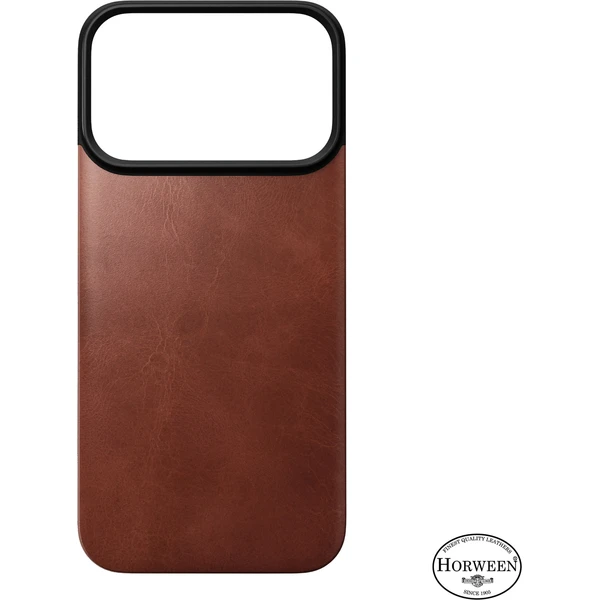 Nomad Magnetic Leather Back (Horween) MagSafe kožený kryt iPhone 18 Pro Olde Dublin - Puzdra - Obrázok 8d3eb09cd31543a3aced95ccb98b288a
