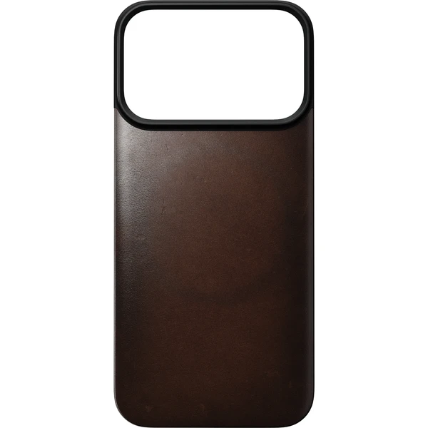 Nomad Magnetic Leather Back (Horween) MagSafe kožený kryt iPhone 17 Pro/18 Pro Rustic Brown - Puzdra - Obrázok 8d4e1de0b556416faf0cb69e83453cd2
