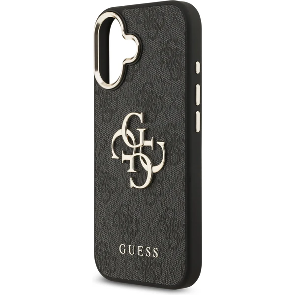 Guess PU Leather 4G Metal Logo Gold Frame MagSafe kryt iPhone 17 čierny - Puzdra - Obrázok 8d4ee4fc184c47b982a08bafc67a12a2