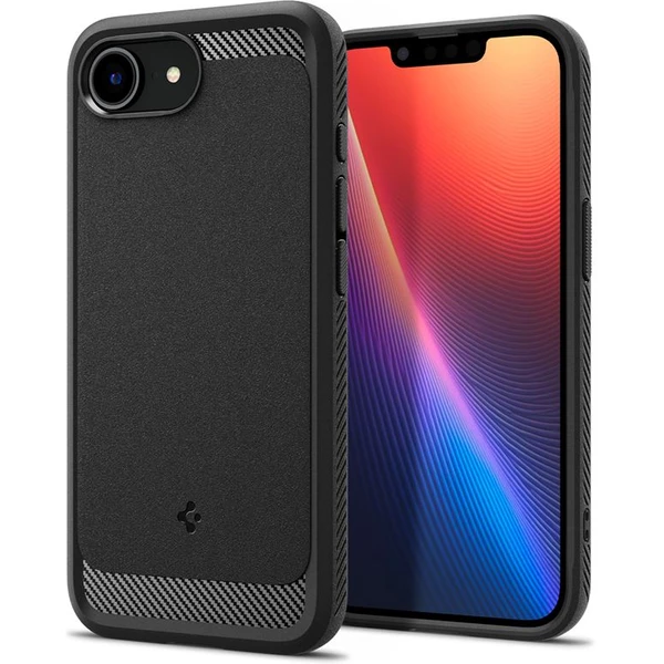 Spigen Rugged Armor MagSafe kryt iPhone 17e/16e matne čierny - Puzdra - Hlavný obrázok
