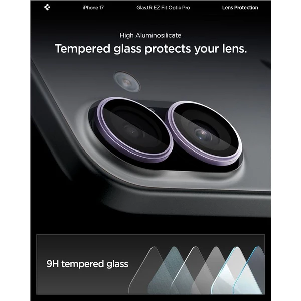 Spigen Glass TR EZ Fit Optik Pro skla iPhone 17 purple (2 ks) - Ochranné fólie a sklo - Obrázok 8d597e08f34842618f61e4b2c844c24d