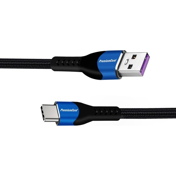 PremiumCord super fast charging 5A USB-C - USB-A 2.0 kábel 1m - Káble a redukcie - Obrázok 8d6efd29ae214bc6a2e29cdf33cd1090