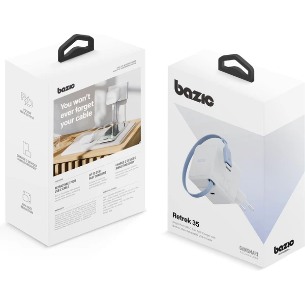 ENERGEA Bazic GoPort GaN nabíjačka s integrovaným USB-C zaťahovacím káblom (35W) biela - Nabíjačky - Obrázok 8d883645dd8e4afc82b081b62ca76dda