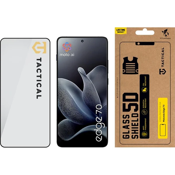 Taktický sklenený štít 5D sklo pre Motorola Edge 70 čierne - Ochranné fólie a sklo - Obrázok 8d947b23905a46169e6bcb49f4b2aeeb