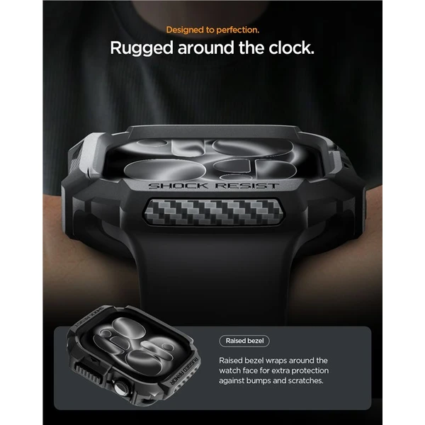 Spigen Rugged Armor 2 púzdro Apple Watch 11 (42mm) matte black - Puzdra - Obrázok 8d9dda669f2d45e09e717371438e4eef