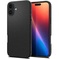 Spigen Liquid Air kryt iPhone 16 matte black - Puzdra
