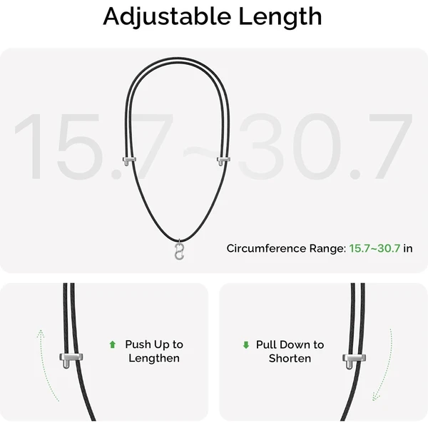 Plaud Note Pin Lanyard retiazka na krk čierny - Puzdra - Obrázok 8db617712c8e4cdabc825fd589a05a01
