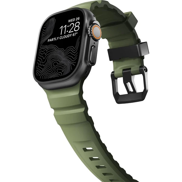 Nomad Rocky Point Band remienok Apple Watch 49/45/44/42mm čierny/tmavo zelený - Remienky - Obrázok 8dda47e6d66d4683b537815998c43efe