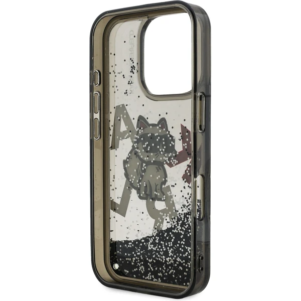 Karl Lagerfeld Liquid Glitter Scattered Chúpette kryt iPhone 16 Pre Max čierny - Puzdra - Obrázok 8debe2631d884378b1ece6b915a6d878