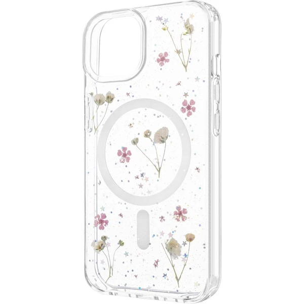 FIXED MagBloom kryt s MagSafe Apple iPhone 13/14 Blush Plum - Puzdra - Hlavný obrázok