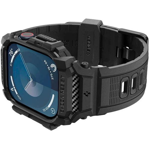 Spigen Rugged Armor Pro remienok s puzdrom Apple Watch 10/11 (42mm) matne čierny - Remienky - Obrázok 8e6316ab9bb34fe2af701bef3290ed16