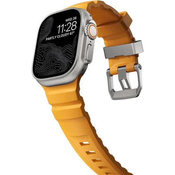 Nomad Rocky Point Band remienok Apple Watch 49/45/44/42mm strieborný/žltý - Remienky - Obrázok 8e6320274b1d43ba9743866340cb5e09