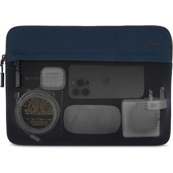 Pipetto Expand Sleeve puzdro MacBook Pro 14"/MacBook Air 13.6" tmavomodré - Puzdra - Hlavný obrázok