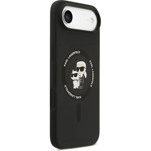 Karl Lagerfeld Liquid Silicone Karl a Choupette MagSafe kryt iPhone Air čierny - Puzdra - Obrázok 8e85d386616b4fcfb03b8d711d1a5a2b