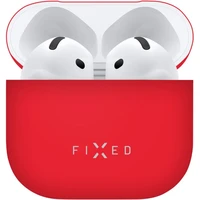 FIXED Silky silikónové púzdro pre Apple AirPods 4 červené - Puzdra