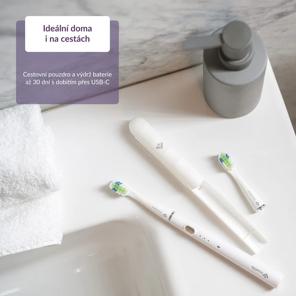 TrueLife SonicBrush Slim20 sonická kefka biela - Zubné kefky - Obrázok 8e8cf3620e11402c9c4d72ae0e4ebacb