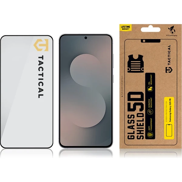 Tactical Glass Shield 5D sklo pre Samsung Galaxy S25 FE čierne - Ochranné fólie a sklo - Obrázok 8e9812fde843459487291c5fed03d189