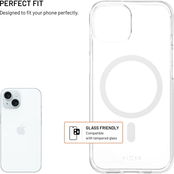 TPU gélový kryt FIXED MagStory AntiUV s podporou MagSafe pre Apple iPhone 15, priehľadný - Puzdra - Obrázok 8e9bf4d911a246a79a54d4de33f0cb94