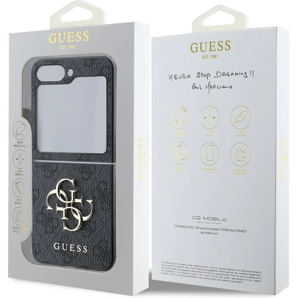 Guess PU 4G Metal Logo kryt Samsung Galaxy Z Flip 6 sivý - Puzdra - Obrázok 8ea991bf8f224c7d9a3a2e43cf0177b8