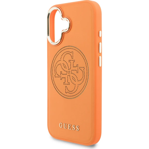 Guess PU Perforated 4G Logo MagSafe kryt iPhone 17 oranžový - Puzdra - Obrázok 8ef39d69a73945f4800b1809f793de73