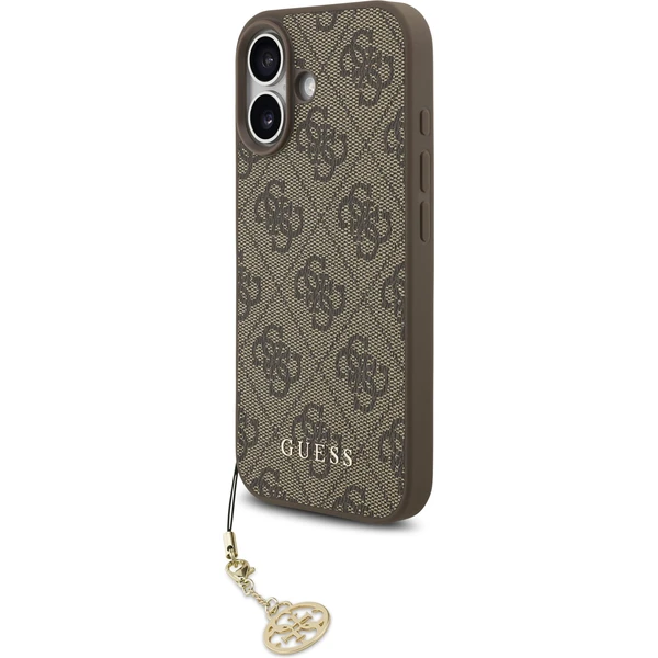 Guess 4G Charm kryt iPhone 17 hnedý - Puzdra - Hlavný obrázok