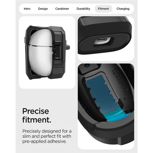 Spigen Lock Fit odolné púzdro Google Pixel Buds 2a matne čierne - Puzdra - Obrázok 8f07e2655a3842de9b09f99e9e0953ed